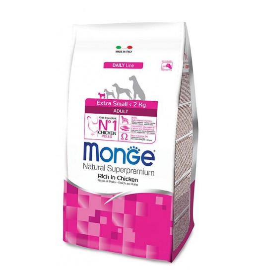 MONGE ADULT EXTRA SMALL POLLO 800 gr