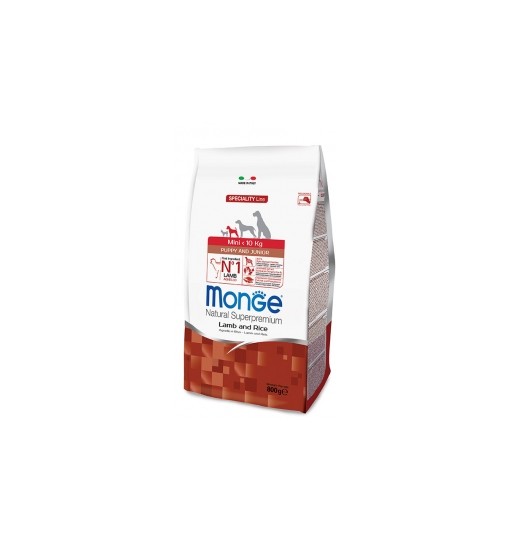 Monge Mini puppy e junior Agnello e riso 800 gr