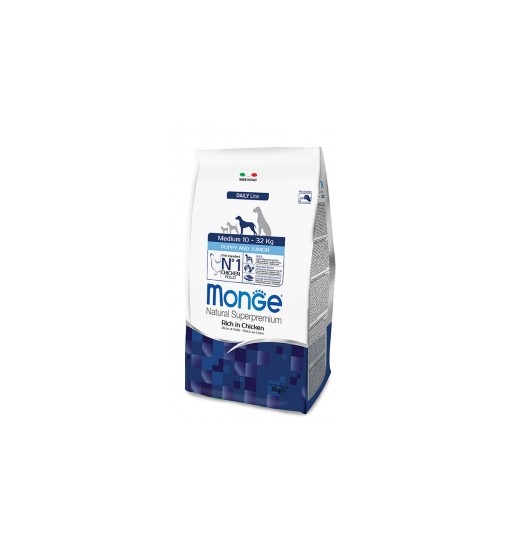 Monge puppy e junior medium pollo 12kg