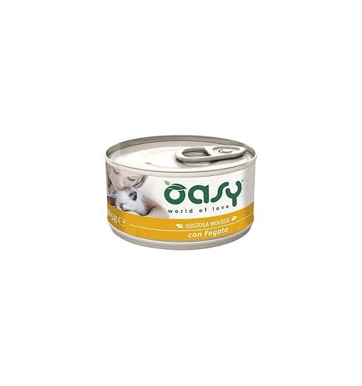Oasy mousse con fegato per gatti 85 gr