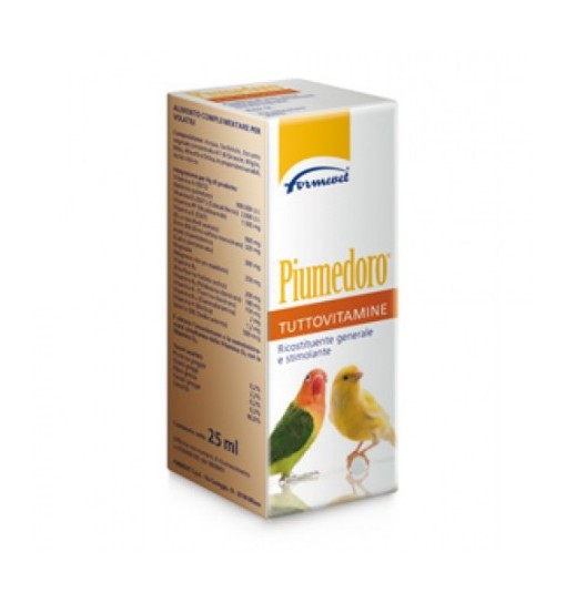 Piumedoro tuttovitaminealimento complementare multivitaminico Formvet 25 ml