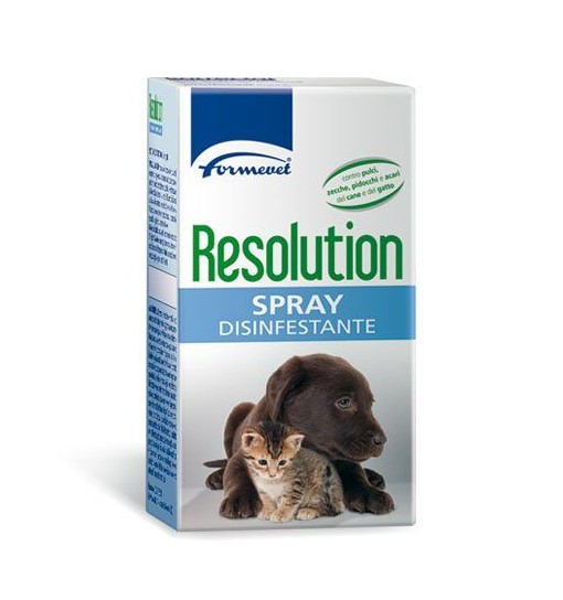 Resolution Spray 250 ml Antiparassitario per cani e gatti Formvet