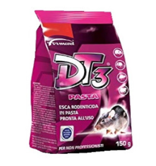 Esca Rodenticida DT3 in pasta pronta a l'uso 150 gr