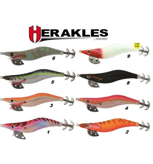 Herakles Colmic Saix Egi squid misura 3 totanara spinning mare seppie calamari colore 9