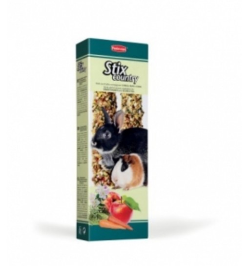 Stick con frutta e ortaggi per conigli nani Stix Country Padovan 100 gr