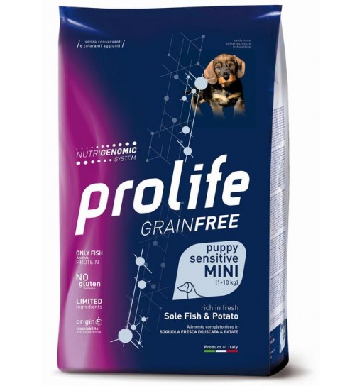 Prolife Puppy sensitive mini grain free sogliola e patate 2 kg