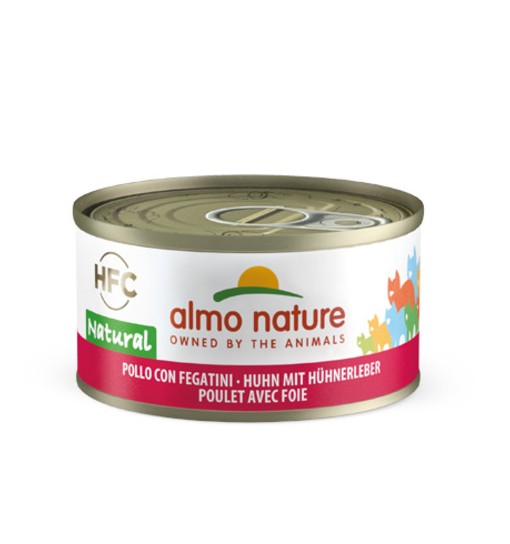 Almo Nature Umido gatto natural Pollo con fegatini 70 gr