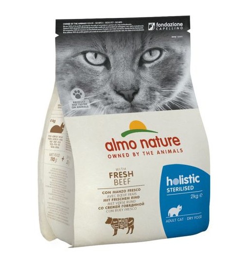 Mangime per gatti Almo nature Holistic sterilizzato con manzo 400 gr