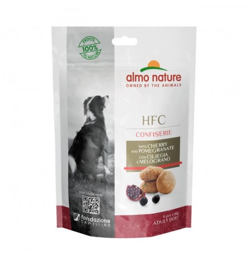 Snack per cani Almo nature HFC Biscotti con Ciliegia e melograno 60 gr