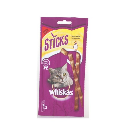 Sticks morbidi ricco di manzo 3 pz Whiskas