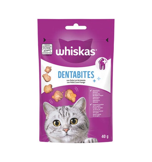 Dentabites Snack con pollo Whiskas 40 gr