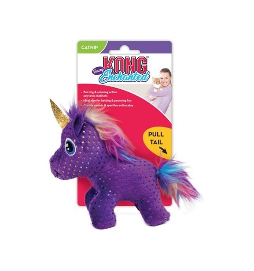 Gioco gatto Kong Enchanted Buzzy Unicorno