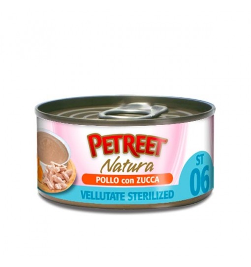 Petreet Natura Pollo con Zucca vellutate sterilized 70 gr