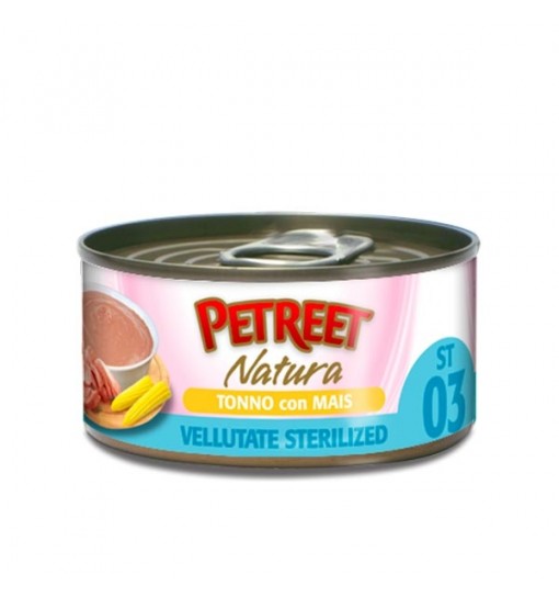 Petreet Natura Tonno con Mais vellutate sterilized 70 gr