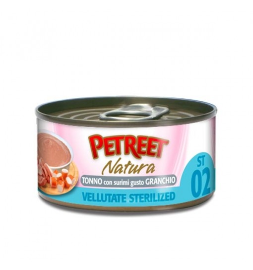 Petreet Natura Tonno con surini gusto Granchio vellutate sterilized 70 gr