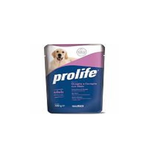 Prolife Multitaste Adult all breeds ricco di Quaglia e Coniglio con Mele 300 gr