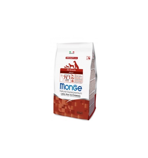 Monge agnello riso e patate Adult all breeds 2,5 kg