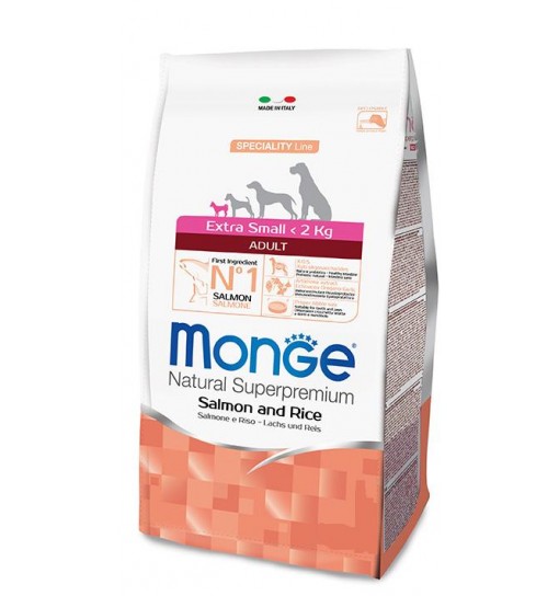 MONGE ADULT EXTRA SMALL SALMONE 2,5 kg