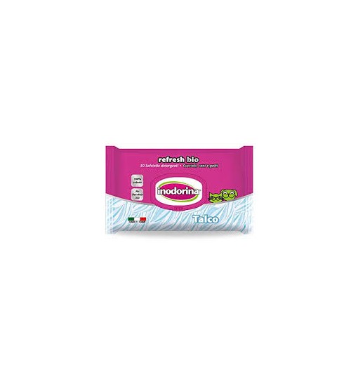 Salviette Inodorina refresh Profumo Talco 110 pz