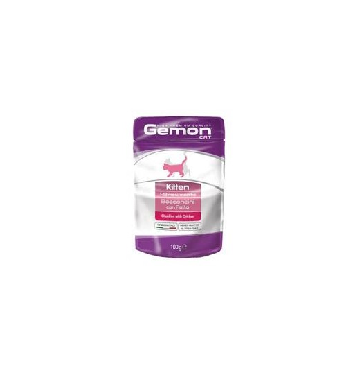 bustine gatto Gemon kitten pollo 100 gr