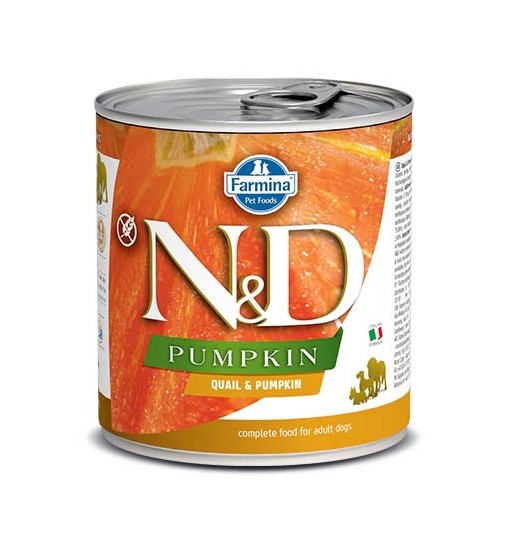 Scatoletta N&D Pumpkin Quaglia e zucca Umido cane 285 gr