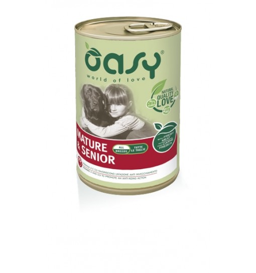 Scatoletta Oasy Umido cane Mature e senior pollo 400 gr