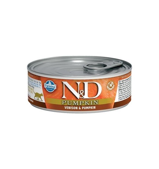 Scatolette N&D Farmina Pumpkin Cervo e Zucca gatto 80gr