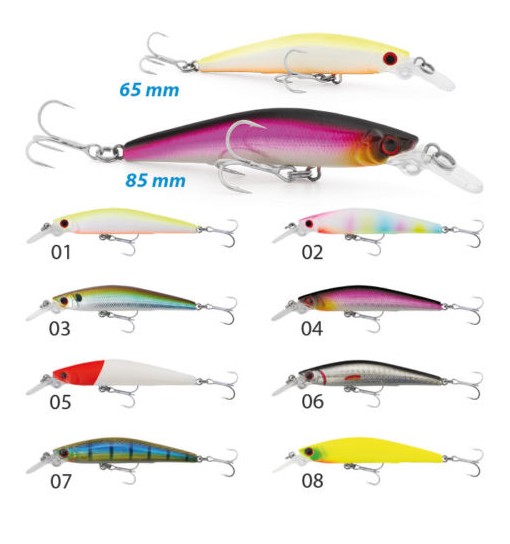 Sea Bass Killer 85 mm 8,5 gr colore 04 Sinking Seika