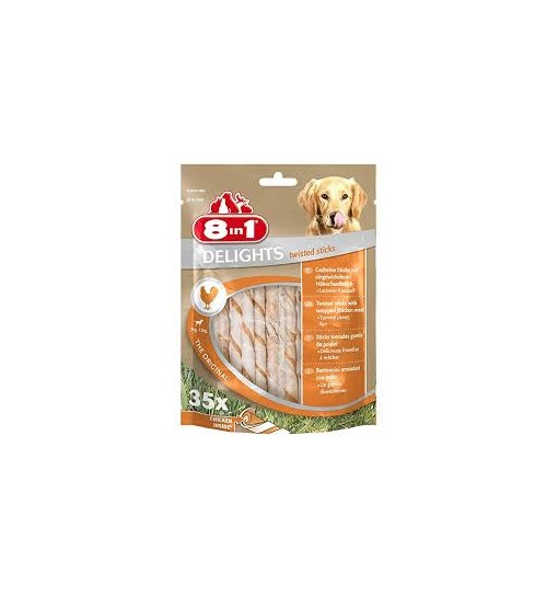 snack per cani al pollo 8 in 1 35x190gr