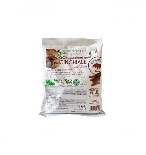 Snack Spaghetti cotti con Anatra con Erbette 100 gr per cani e gatti