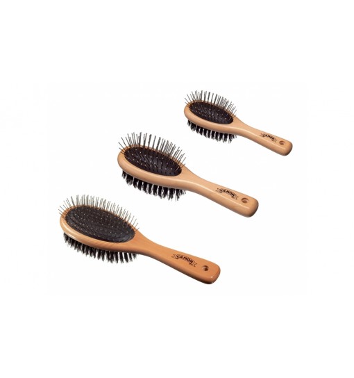 Spazzola doppia legno small camon