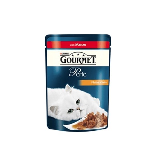 Bustine Gourmet Perle Filetti in salsa con Manzo gr 85