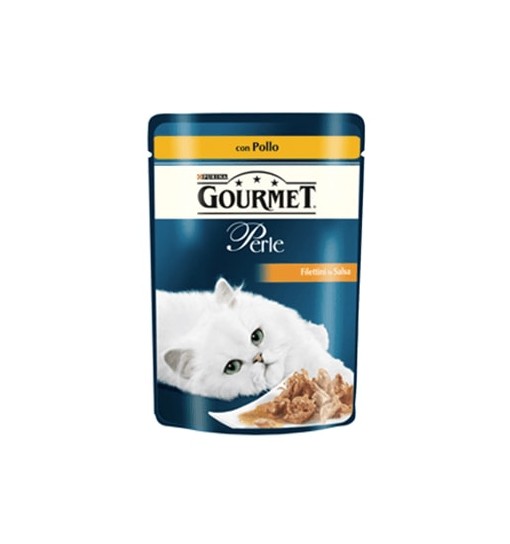 Bustine Gourmet Perle Filetti in salsa con Pollo gr 85