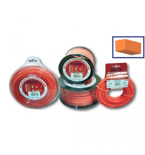 Filo per decespugliatore Excel Quadro mm 4x 25 mt