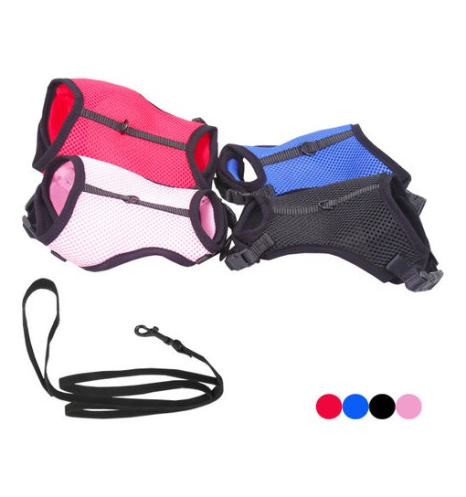Pettorina parure soft per conigli regolabile con guinzaglio Also
