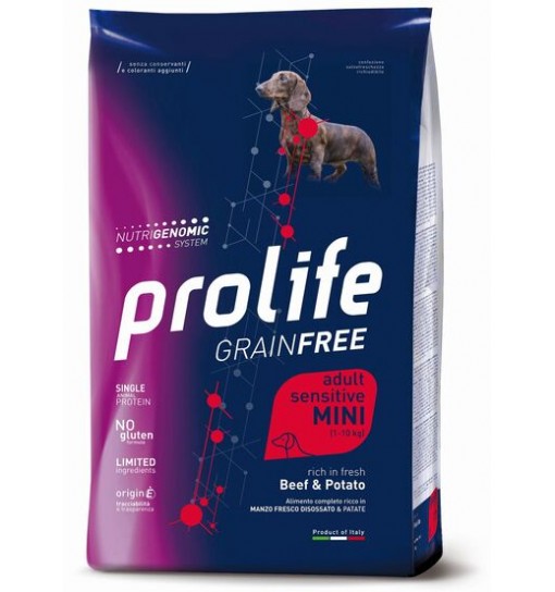 Prolife Grain free Sensitive Mini Manzo e patate 2 kg