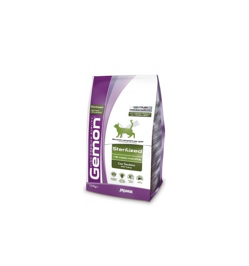 Sterilized per gatti Gemon con Tacchino 1,5 kg