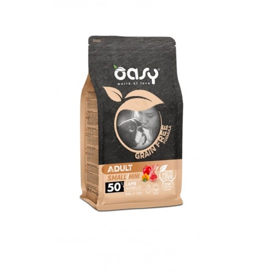 Oasy Adult small mini Agnello grain free 800 gr