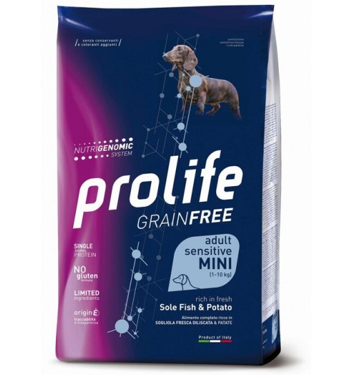 Prolife Grain free Sensitive Mini sole Pesce e patate 2 kg