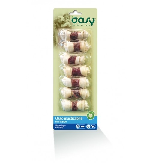 Oasy Osso masticabile con Manzo 85 gr misura S