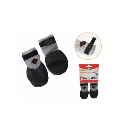 Calzini per cani con straps Mis L 2 PZ cm 4