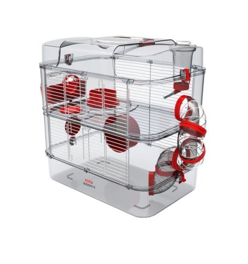 Gabbia per criceti Rody 3 Duo granata