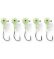 Testa Piombata bianca fluo 10 gr pz 5 pz lineaeffe