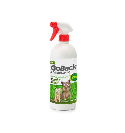 Disabituante per cani e gatti spray naturale con essenza di Citronella ed eucalipto GoBack 750 ml