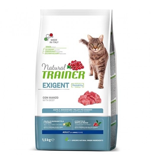 NATURAL TRINER EXIGENT CAT CON MANZO 300 GR
