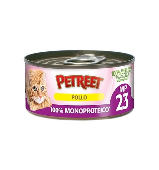 Scatoletta per gatto monoproteica Pollo Petreet 60 gr