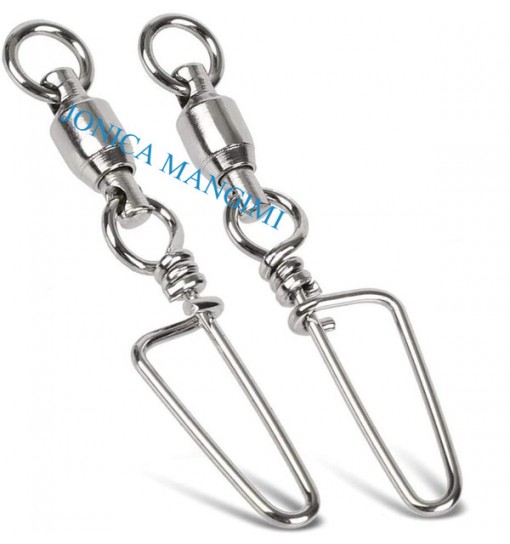 Girelle con Moschettone traina acciaio n 8 pz 6