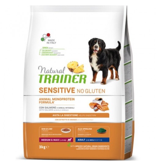Trainer sensitive mature Medium Maxi Salmone 3 kg