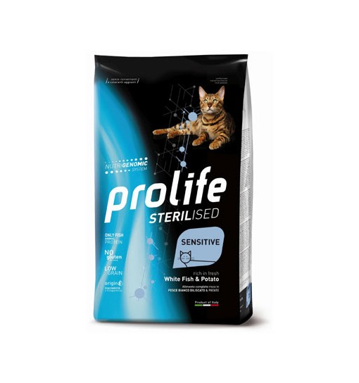 Prolife sensitive Sterilizzato sogliola e patate grain free 400 gr