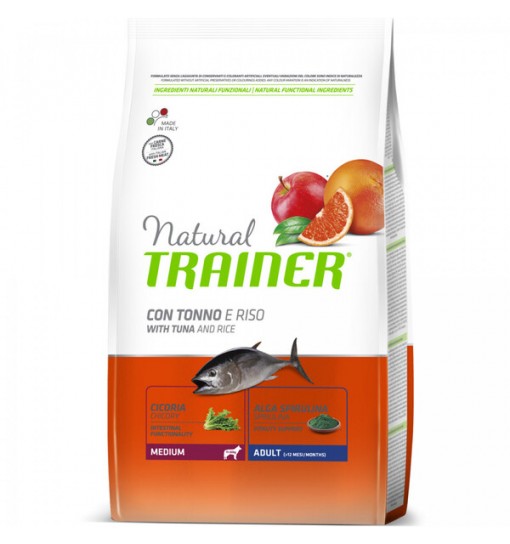 Trainer Natural con tonno e riso medium 12 kg